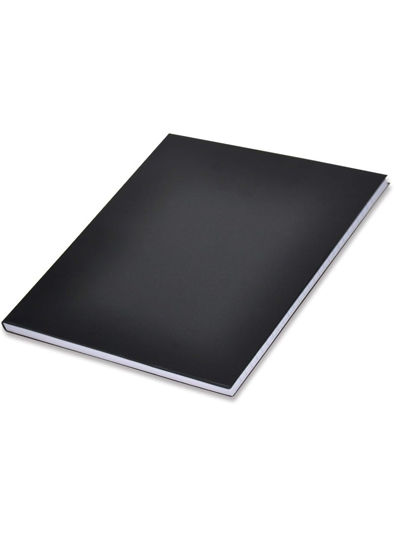 FIS PVC Cover Notebook Size:10X8 Inches, 2-Quires Color Black Pack of 5 Pieces - FSNB10X82QPVCBK - Image 2